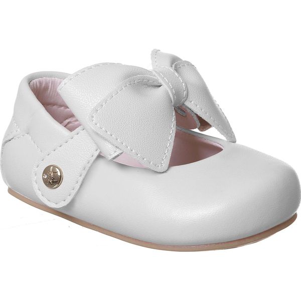 Sapatilha Infantil Xua Xua Feminina Florença Branca Laço