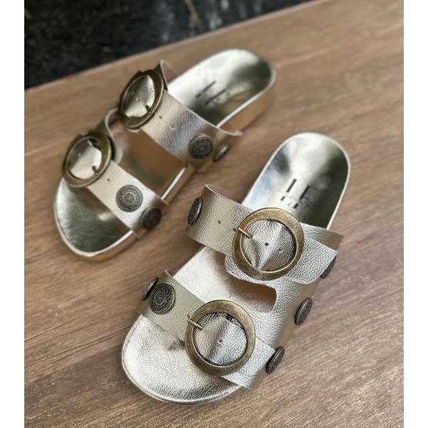 Rasteira Birken Malena Dourado