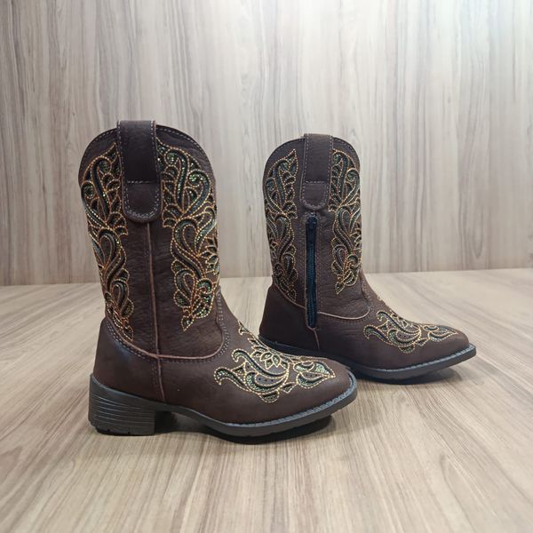 Bota Big Bull Masculina Texana Marrom Café Mamute