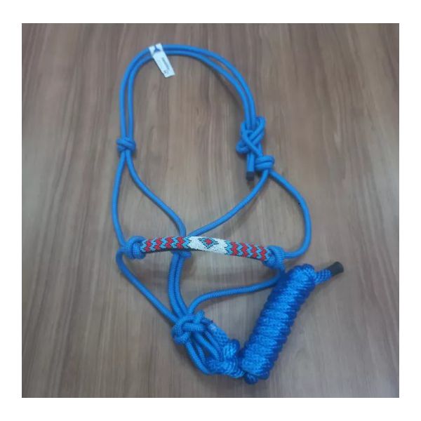 Cabresto Corda Miçanga Com Guia - turqueza Mreis 8767