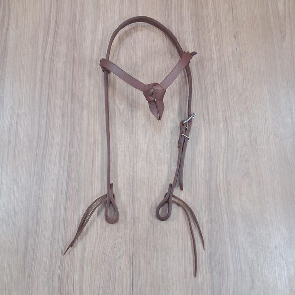  Cabeçada Testeira de Couro com Afogador Sport Equine