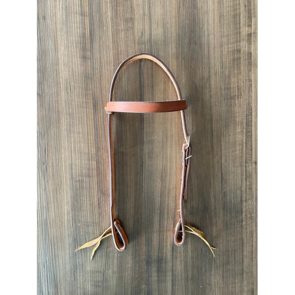  Cabeçada Testeira de Couro Sem Afogador Sport Equine 6621