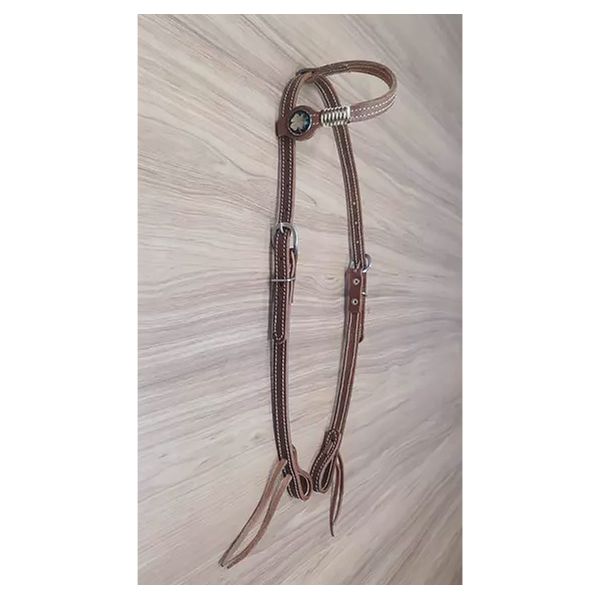  Cabeçada 01 Orelha de Couro Sport Equine 
