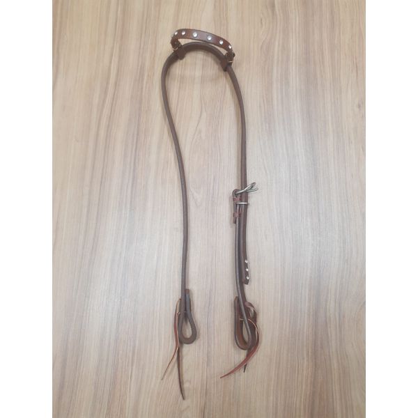  Cabeçada Testeira de Couro com Afogador Sport Equine