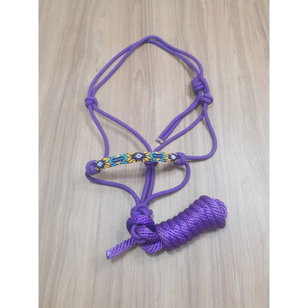 Cabresto Para Cavalo Em Nylon Azul Royal