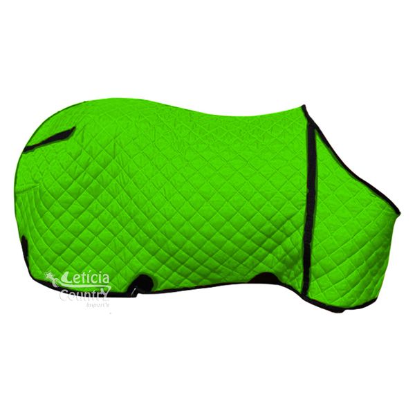 Capa De Frio Para Cavalo Forrada Verde Limão Sport Equine 