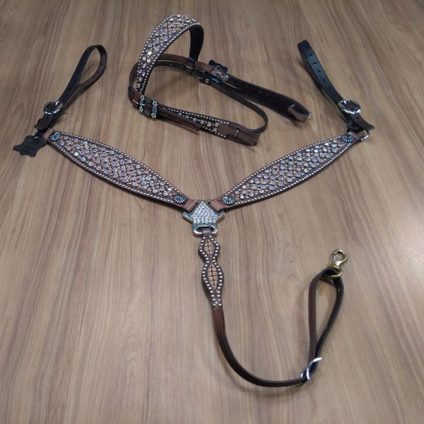 Conjunto Cabeçada e Peiteira Personalizado Master Selas 5404