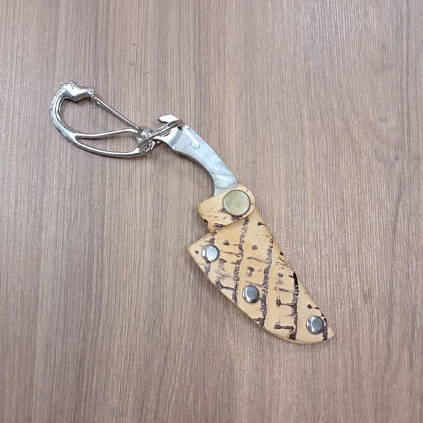 Mini Faca Inox com Bainha 