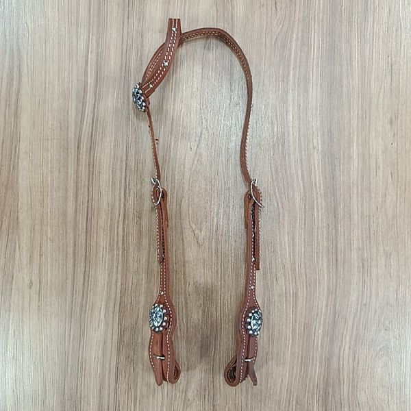  Cabeçada 01 Orelha de Couro Sport Equine 