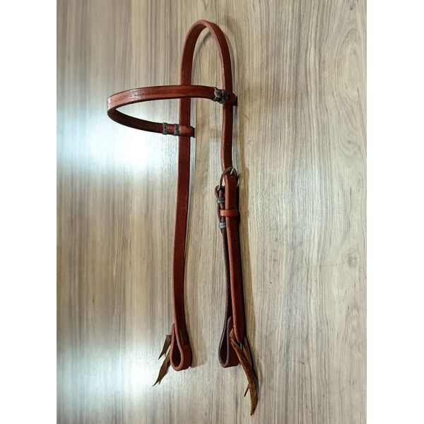  Cabeçada Testeira de Couro Sem Afogador Sport Equine 6621