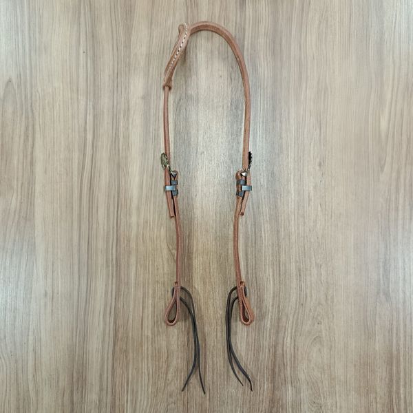  Cabeçada 01 Orelha de Couro Sport Equine 8796