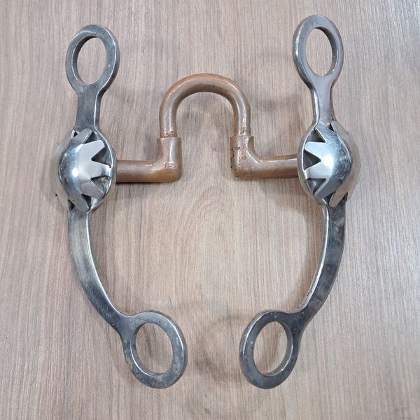 Freio Inox com Bocal de Ferro Sport Equine 8311