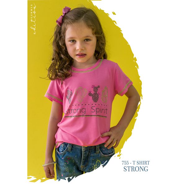 T Shirt Infantil Strong Spirit 755 Miss Country Bang Bang 