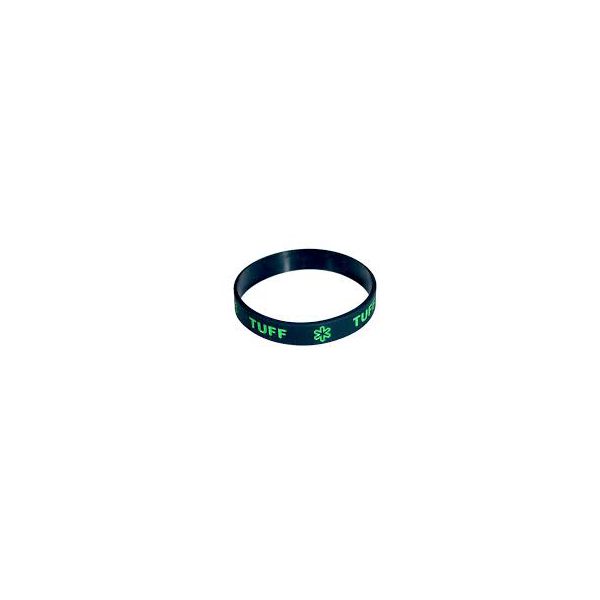Pulseira Tuff Preta com Logo e Escrita Verde S/M 6497