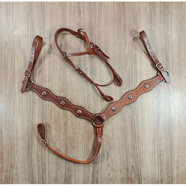 Conjunto Cabeçada e Peiteira Personalizado Master Selas 3894