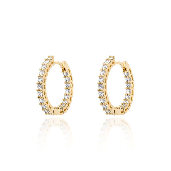 Brinco argola meia cravação 20mm