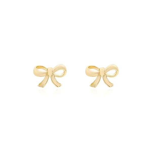 Brinco Laço Dourado