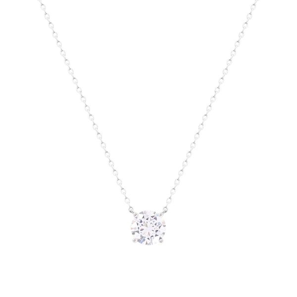 Colar Solitário Moissanite