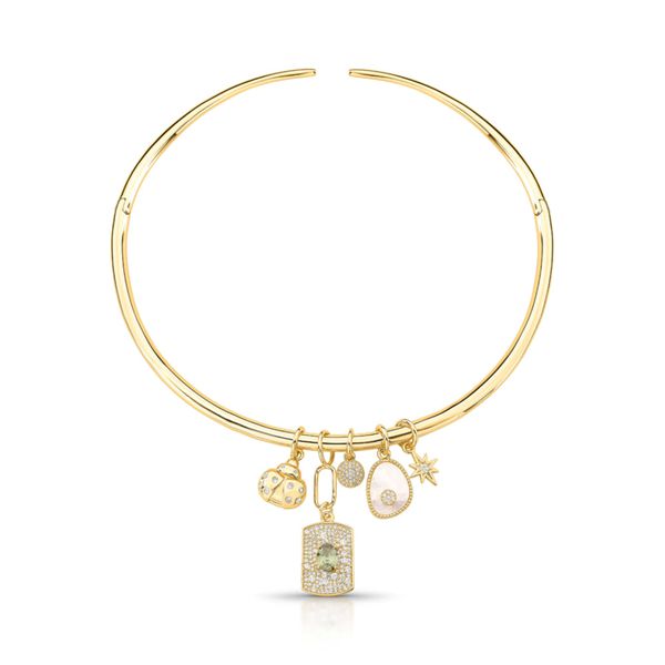 Colar choker lucky charm