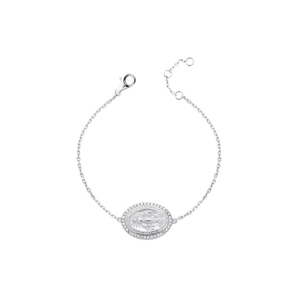 Pulseira Nossa Sra das Graças - Moissanite
