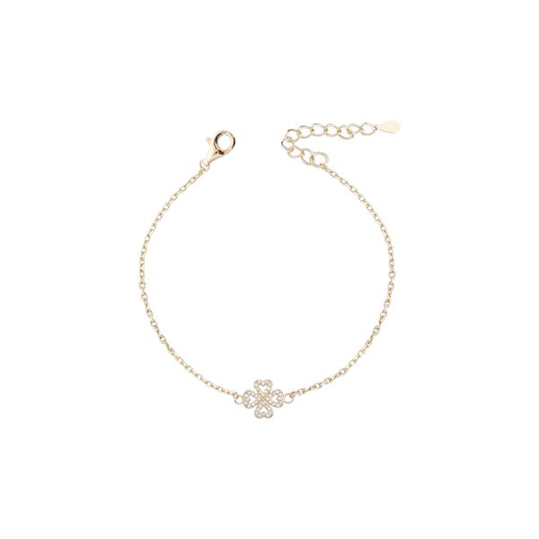 Pulseira trevo vazado 