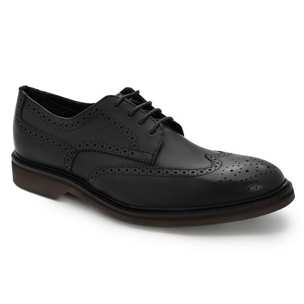 Sapato Casual Levanzzo Brogue Vintage Preto