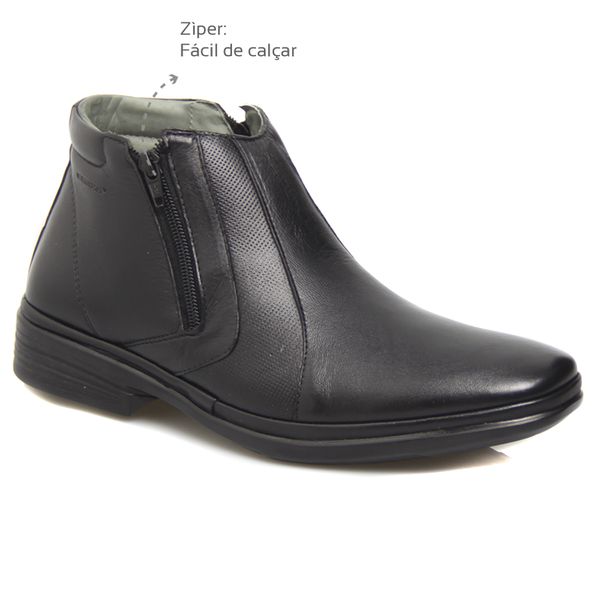 Botina social com ziper clearance
