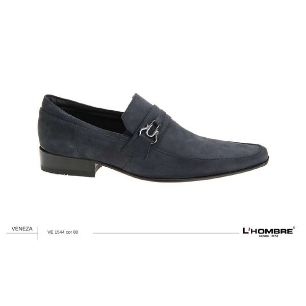 Sapato Casual Masculino LHombre - Veneza Nobuck