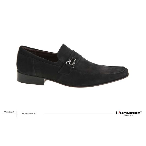 Sapato Casual Masculino LHombre - Veneza Nobuck