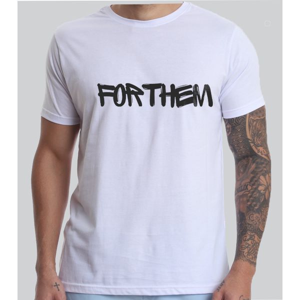 Camiseta Branca Forthem Wolf The Logo
