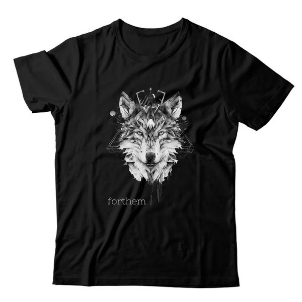 Camiseta Preta Forthem Wolf Underground