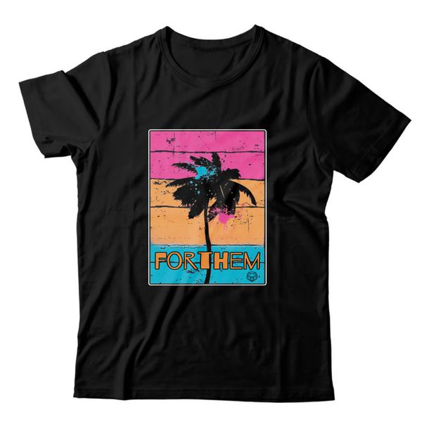 Camiseta Preta Forthem Wolf Surfing