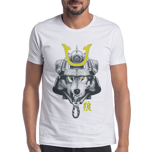 Camiseta Lobo Samurai