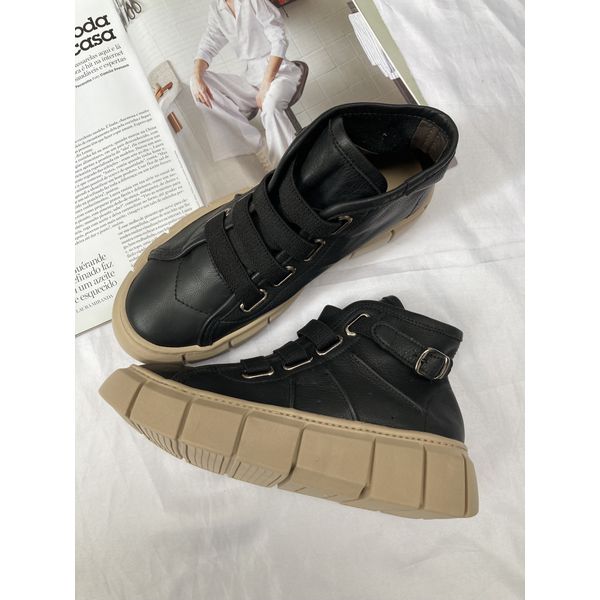 TENIS BOTINHA FEMININO MANILA PRETO