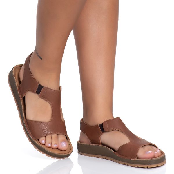 Sandalias de online couro legitimo feminina