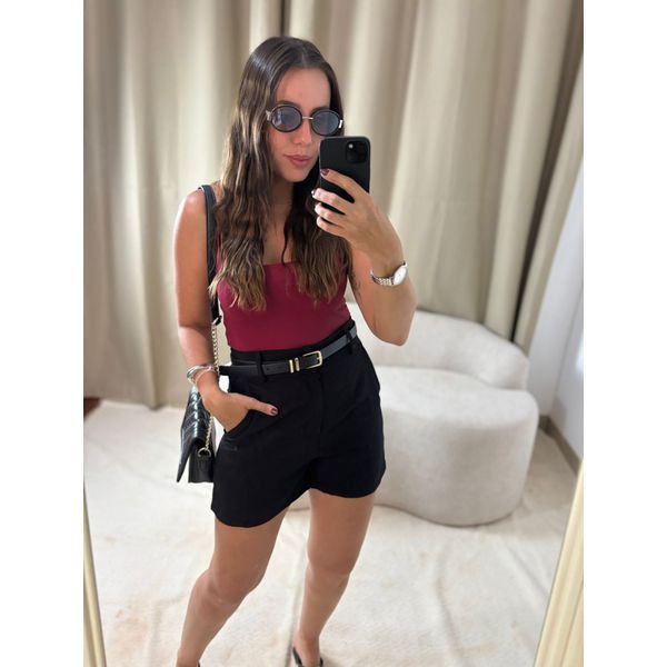 Body Poliamida Bordô