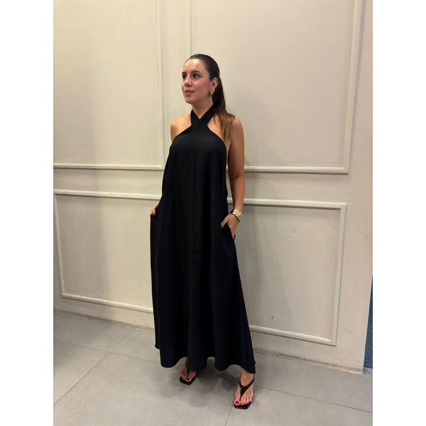 Vestido Marcela Preto