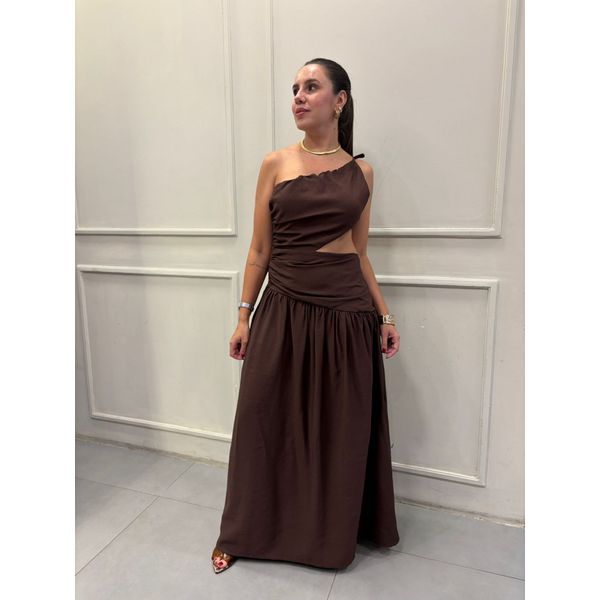 Vestido Veronica Marrom