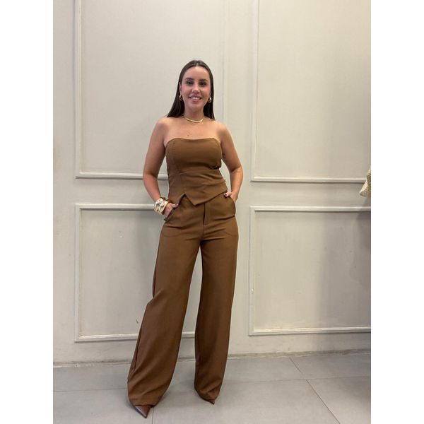 Conjunto Barbara Marrom