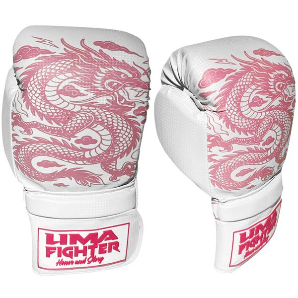  Luva muay thai/ Boxe Dragão Rosa
