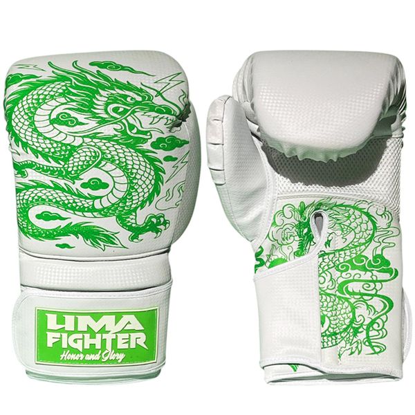  Luva muay thai/ Boxe Dragão Verde 