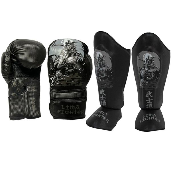 Caneleira Muay Thai e Luva de Boxe SAMURAY Copia Copia