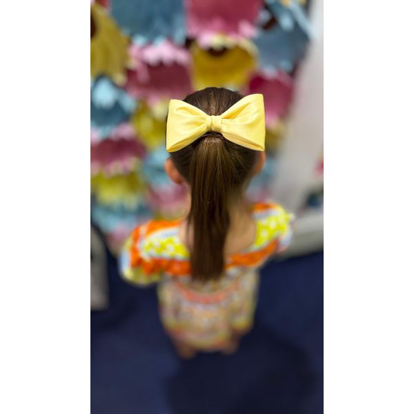 Laço Emma Amarelo Manteiga