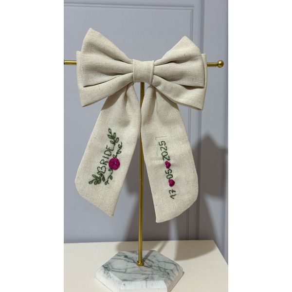 Laço Bordado Bride Personalizado