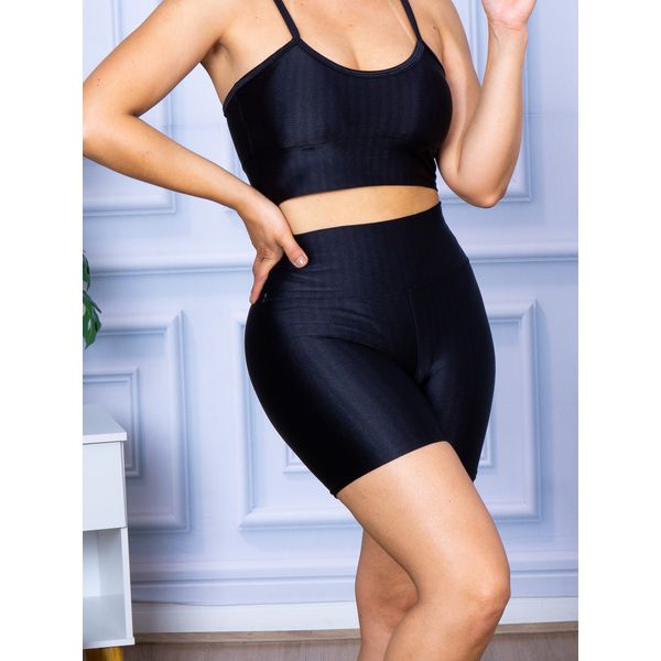 Short Feminino de Academia Cirrê Preto