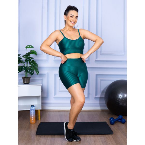 Conjunto Shorts 3D + Top Alça Jade