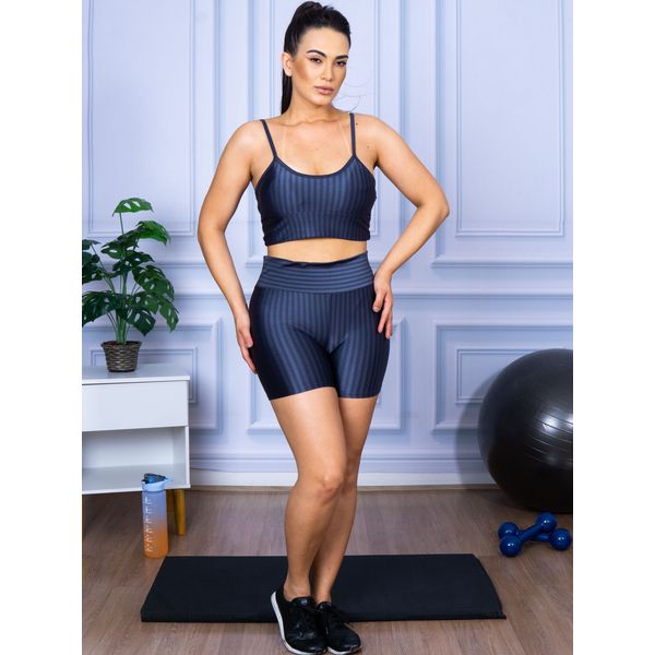 Conjunto Shorts 3D + Top Alça Chumbo