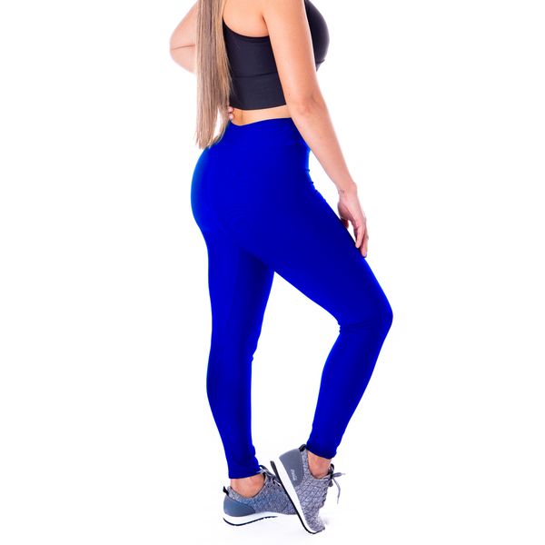 Kit 2 Short Legging Suplex Academia Fitness Moda feminina - Azul Royal