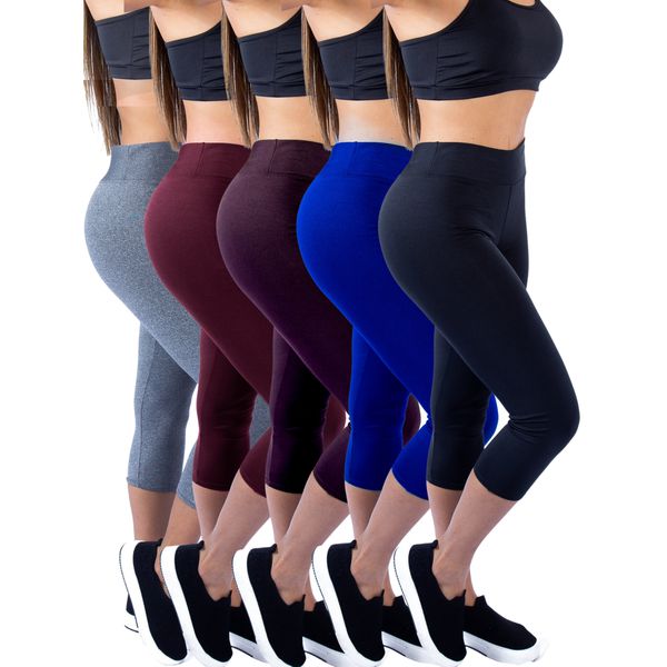 Kit 5 Calças Legging Corsário Suplex