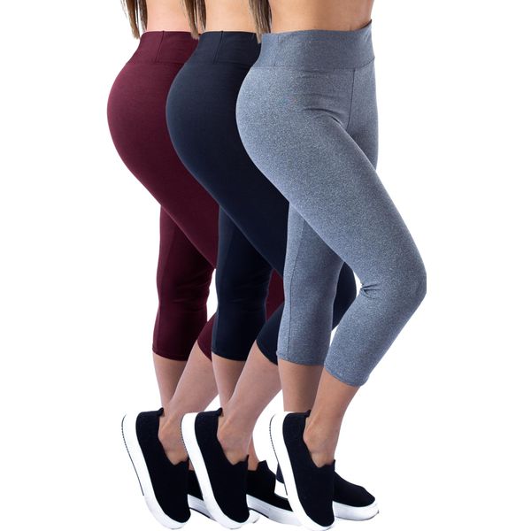 Kit 3 Calças Legging Corsário Suplex